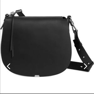 All Saints Round Captain Bag - Black